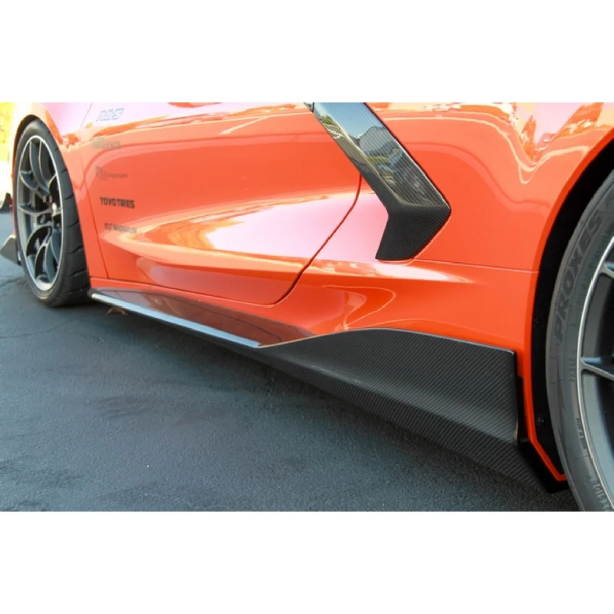 APR Performance C8 Corvette Stingray Carbon Fiber Side Rocker Extensio ...