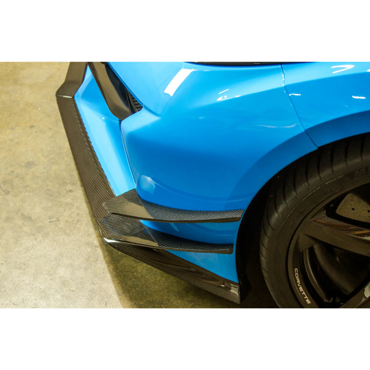 APR Performance C8 Corvette Z06 Carbon Fiber Front Bumper Canards