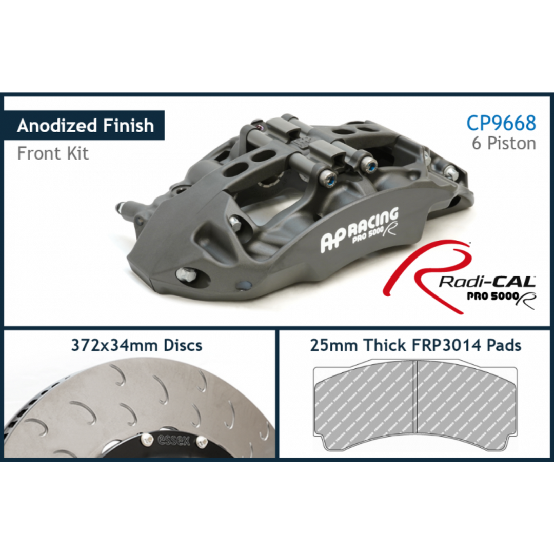 AP Racing C8 Corvette Stingray (Front 9668/372mm) Radi-CAL Competition Brake Kit
