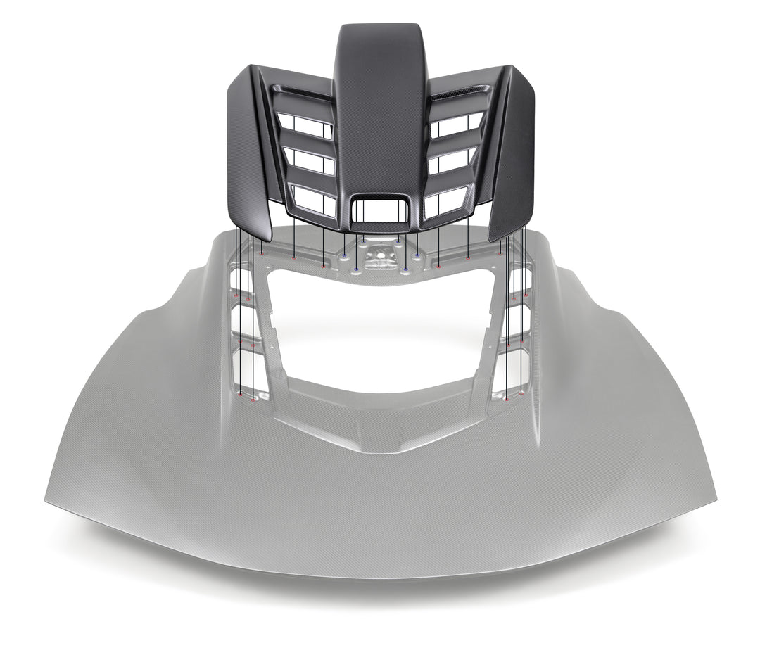 Anderson Composites C8 Corvette Stingray Dry Carbon Roof Scoop