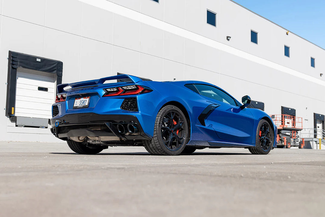 Corsa C8 Corvette Stingray 3.0" Cat-Back to 4.5" Pro-Series Tips (w/o Factory NPP)