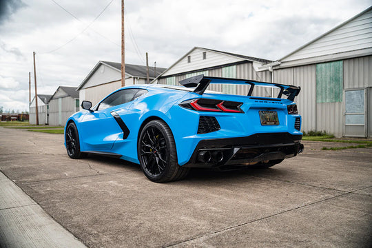 Corsa C8 Corvette Stingray 3.0" Cat-Back to 4.5" Pro-Series Tips (w/o Factory NPP)