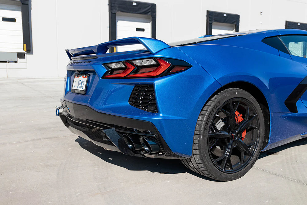 Corsa C8 Corvette Stingray 3.0" Cat-Back to 4.5" Pro-Series Tips (w/o Factory NPP)