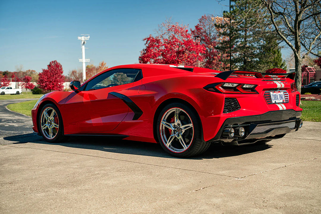 Corsa C8 Corvette Stingray 3.0" Cat-Back to 4.5" Pro-Series Tips (w/o Factory NPP)