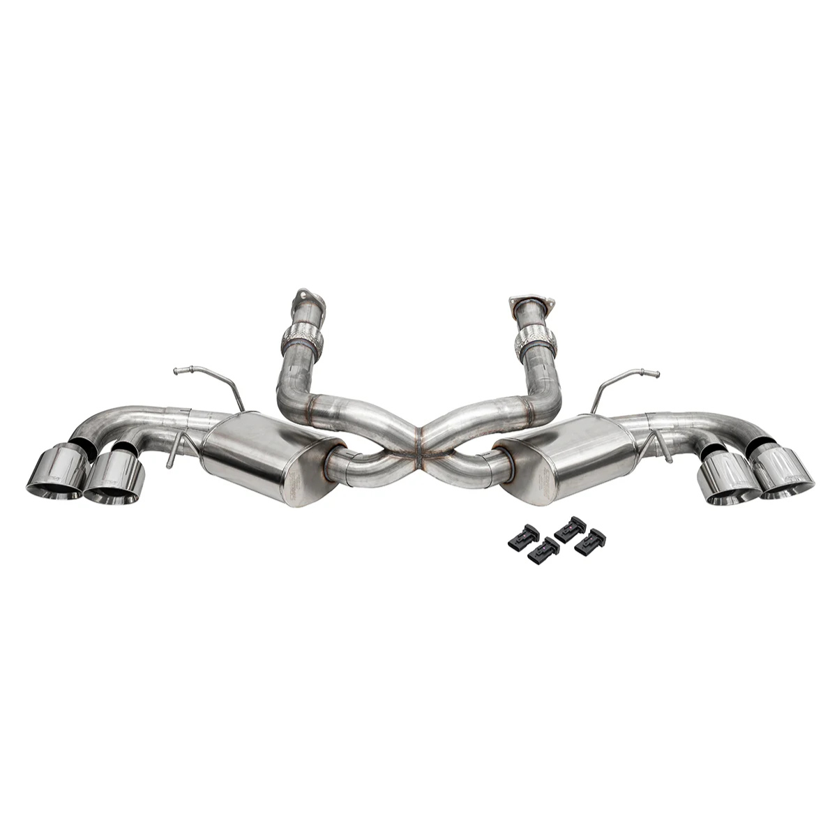 Corsa C8 Corvette Stingray 3" Cat-Back 3.5" Pro-Series Tips (w/ Factory NPP)