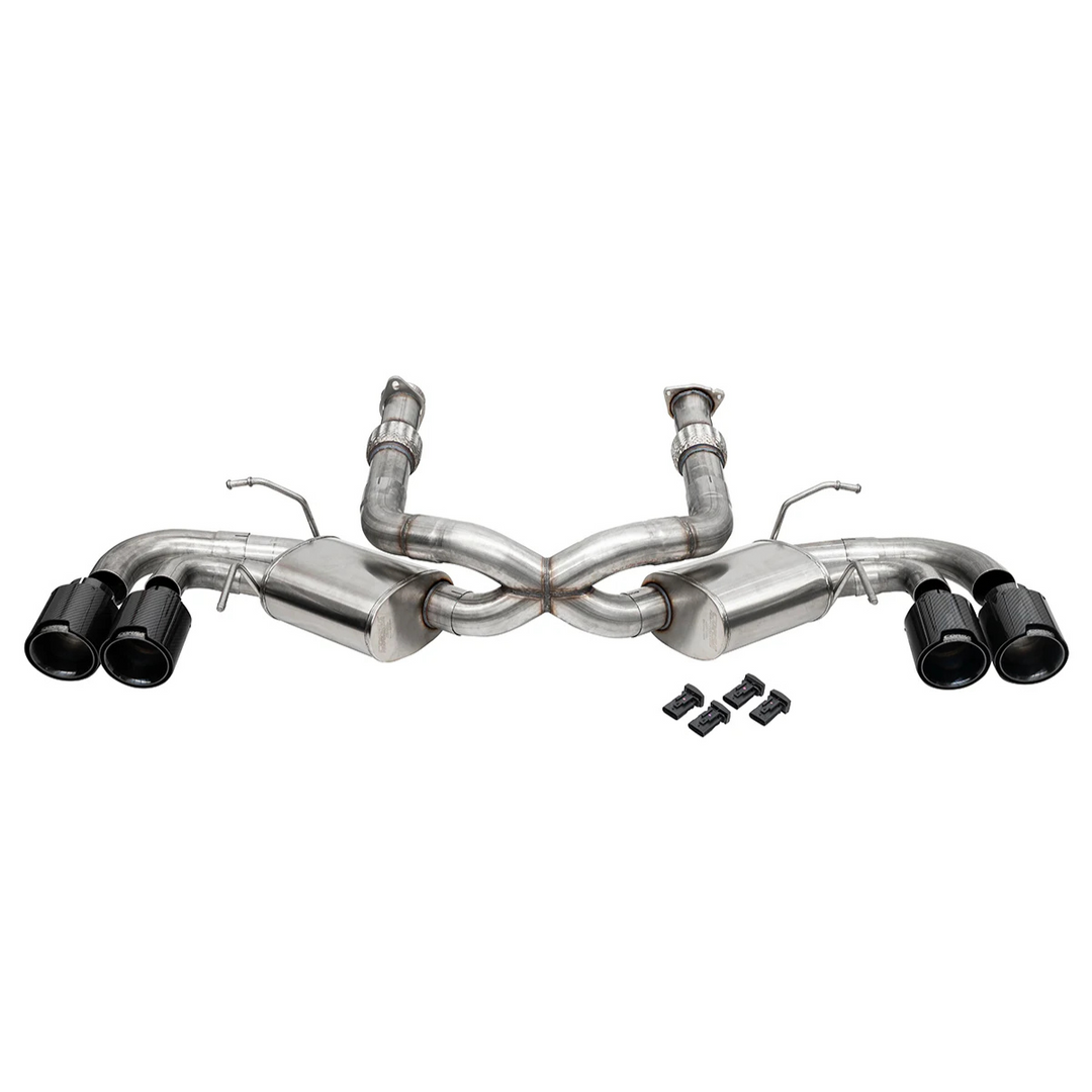 Corsa C8 Corvette Stingray 3" Cat-Back 3.5" Pro-Series Tips (w/ Factory NPP)