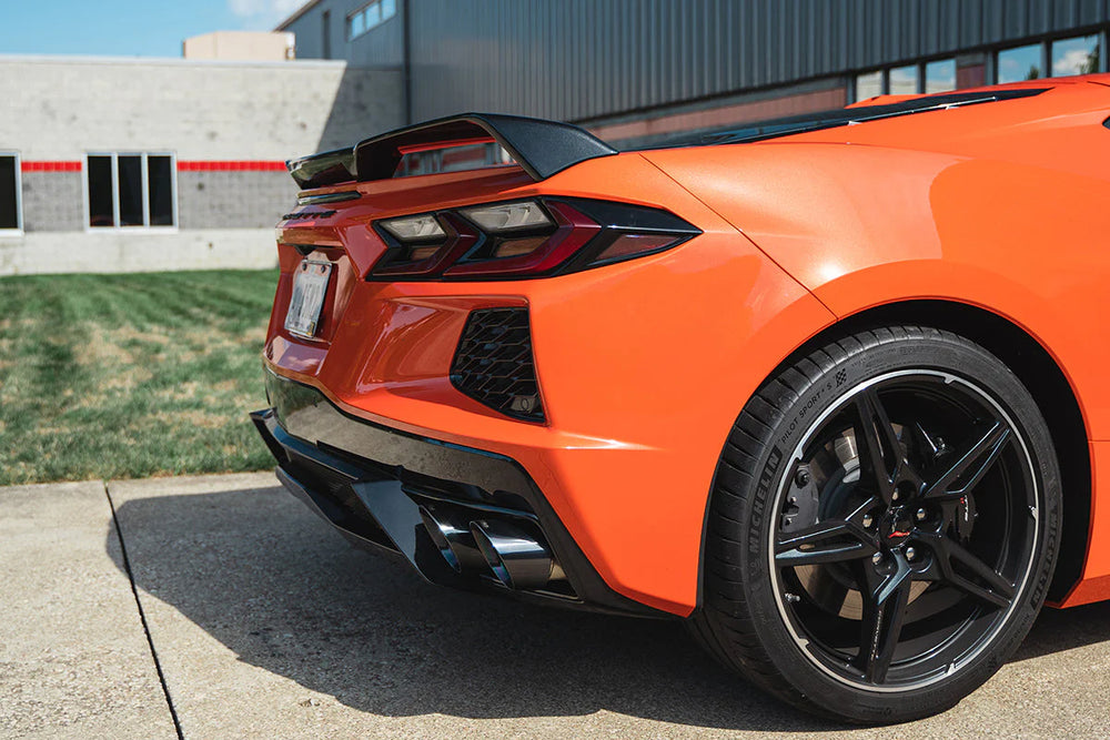 Corsa C8 Corvette Stingray 3" Cat-Back to 4.5" Tips Exhaust System w/ Factory NPP