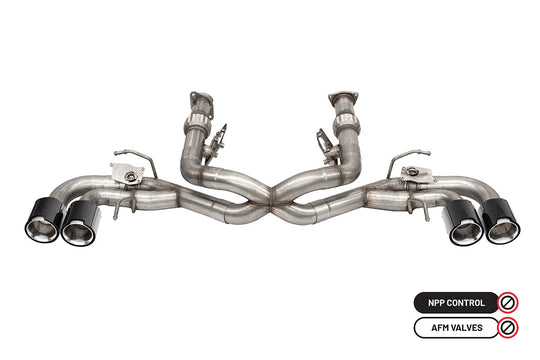 Corsa C8 Corvette Stingray 3" Cat-Back to 4.5" Tips Exhaust System w/ Factory NPP