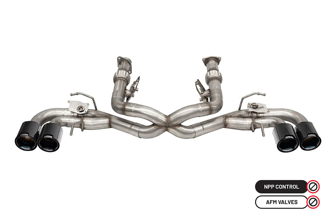 Corsa C8 Corvette Stingray 3" Cat-Back to 4.5" Tips Exhaust System w/ Factory NPP