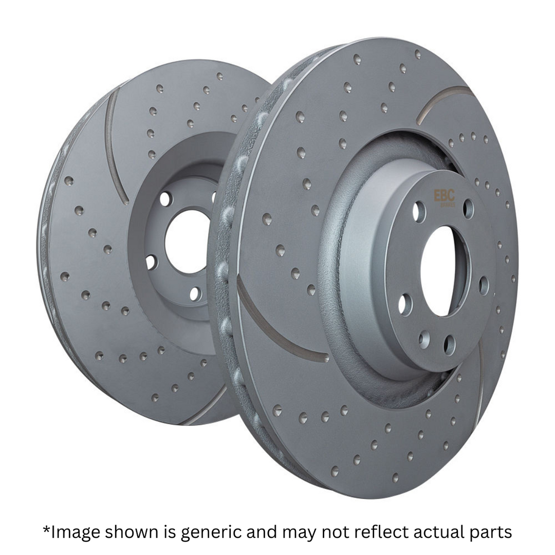 EBC C8 Base Corvette Stingray 3GD Series Sport Slotted Front Rotors