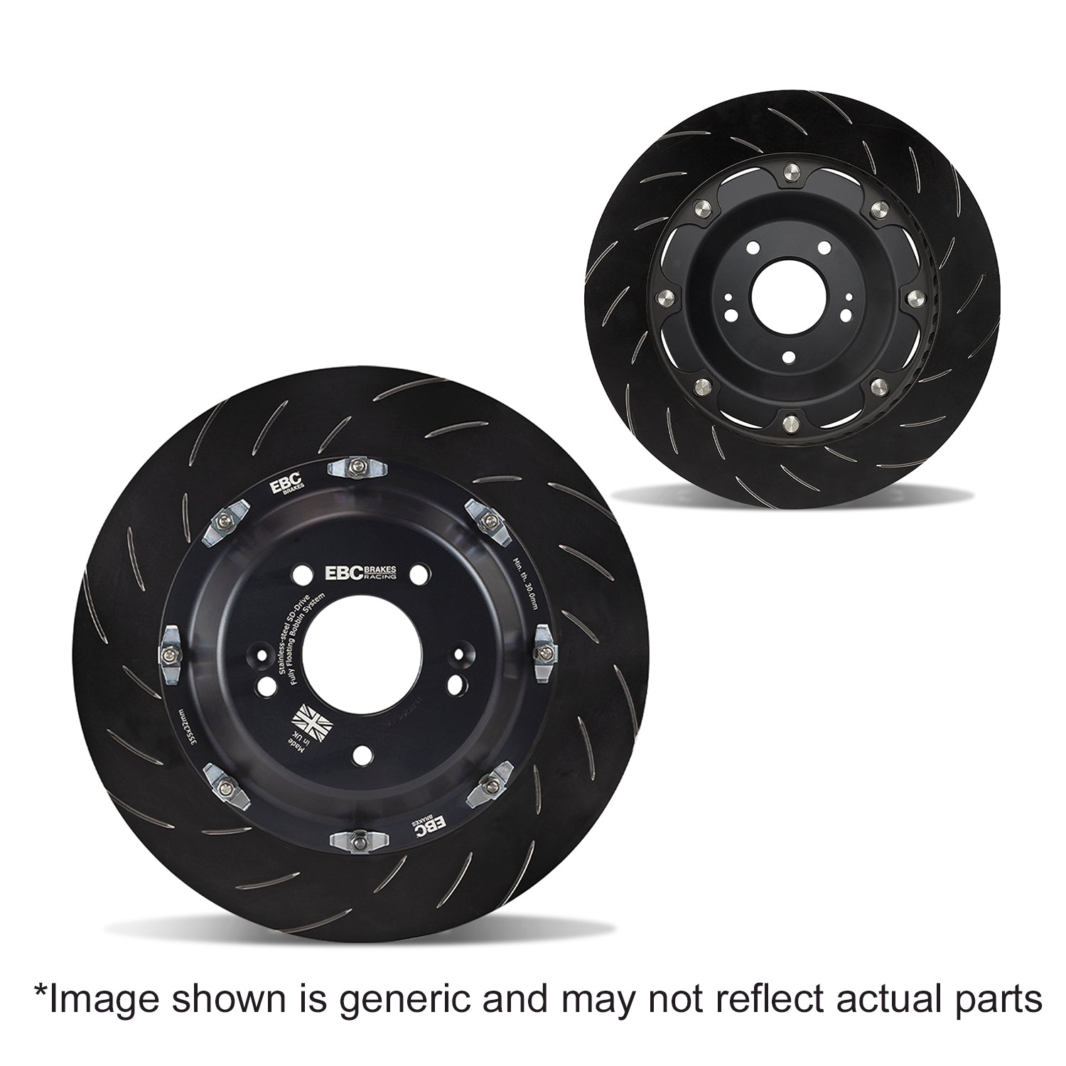 EBC Racing C8 Corvette Stingray Z51 2pc Rear Rotors