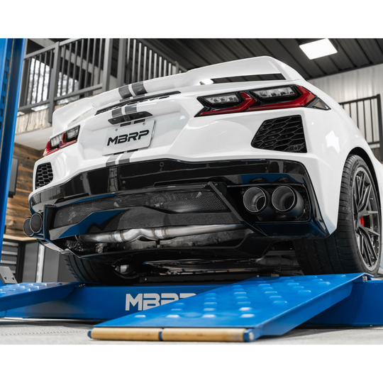 MBRP C8 Corvette Stingray 3" Cat-Back Quad Tip Race Profile Exhaust System2