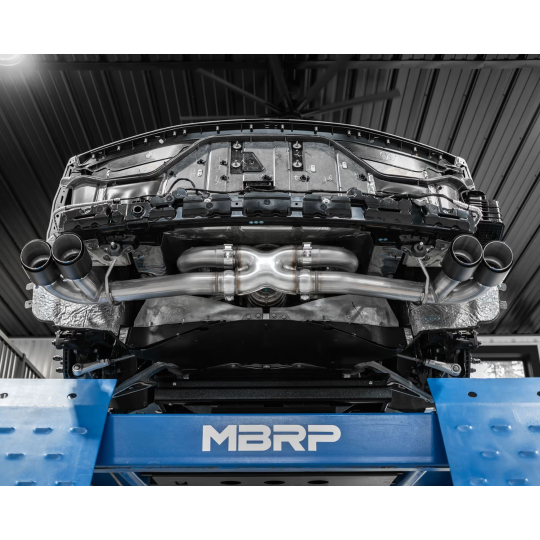 MBRP C8 Corvette Stingray 3" Cat-Back Quad Tip Race Profile Exhaust System3