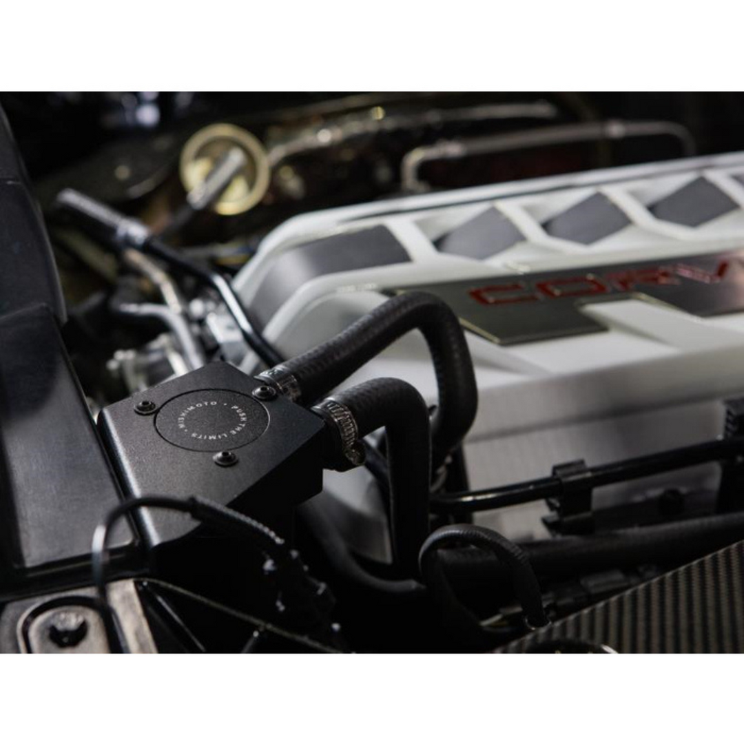 Mishimoto C8 Corvette Baffled Oil Catch Can Kit - Black4