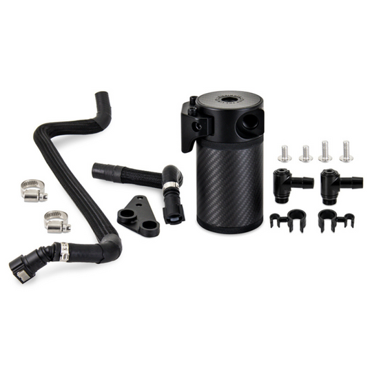 Mishimoto C8 Corvette Stingray Baffled Oil Catch Can Kit - Carbon Fiber