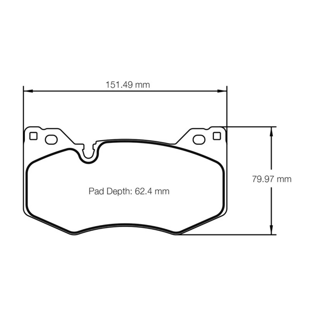 Pagid Racing C8 Z51 Corvette Stingray RSL1 Front Brake Pads4