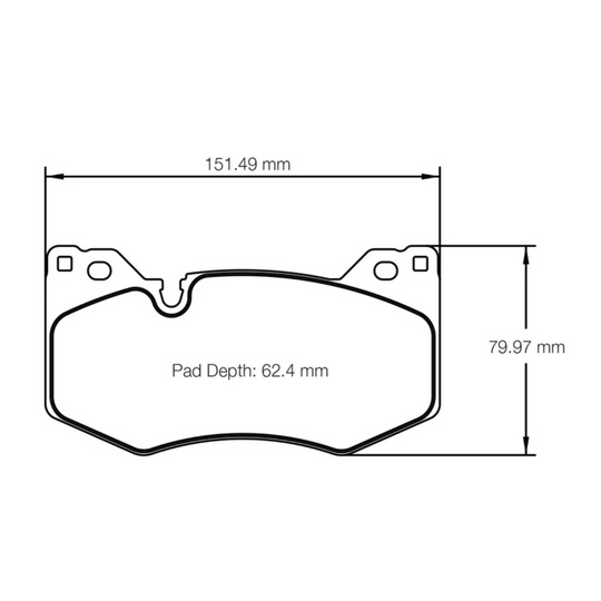 Pagid Racing C8 Z51 Corvette Stingray RSL1 Front Brake Pads4