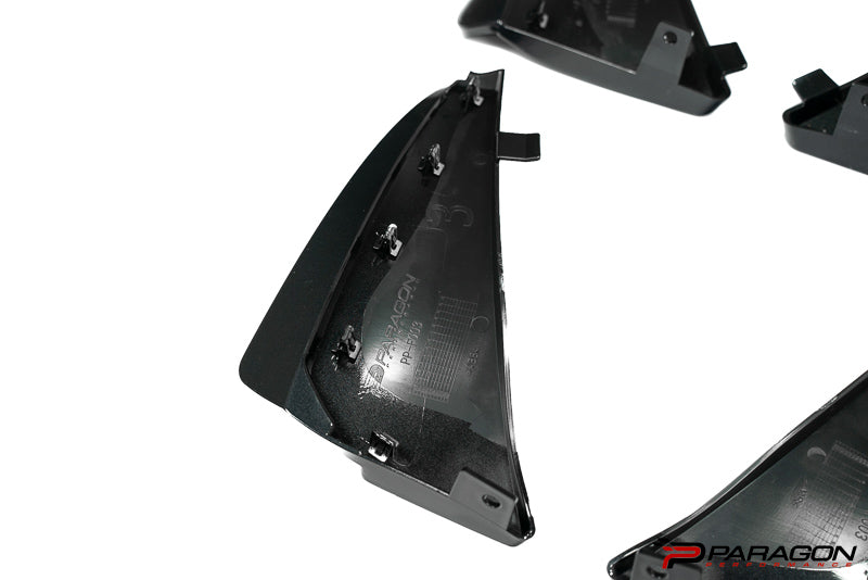 Paragon Performance C8 Corvette Stingray Extended Splash Guards - Carbon Flash 