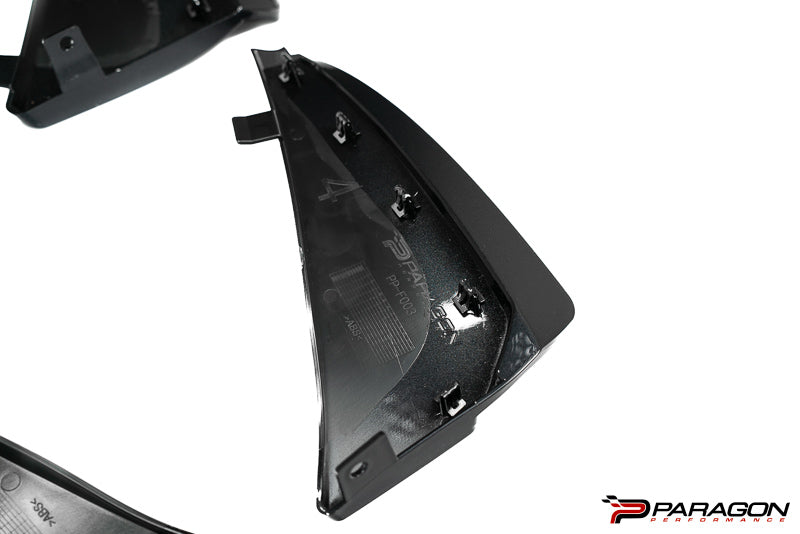 Paragon Performance C8 Corvette Stingray Extended Splash Guards - Carbon Flash 
