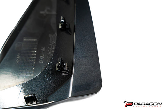 Paragon Performance C8 Corvette Stingray Extended Splash Guards - Carbon Flash 