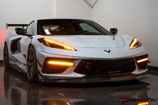Paragon Performance C8 Corvette Stingray LED Grille Bezel Light Bars