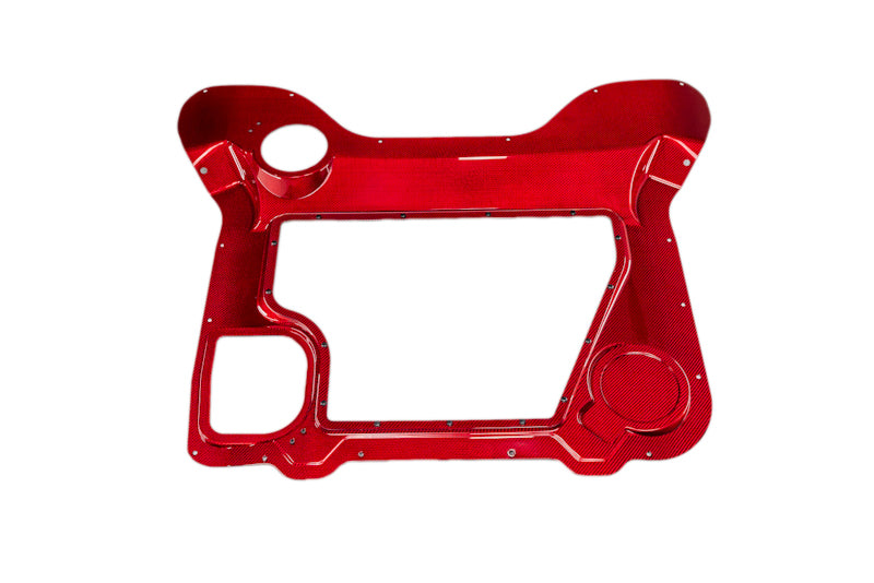 Paragon Performance C8 Corvette Stingray Red Carbon Fiber Clear Engine Cover - Convertible