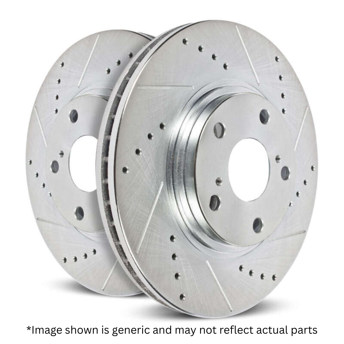 PowerStop C8 Base Corvette Stingray Evolution Drilled & Slotted Front Rotors