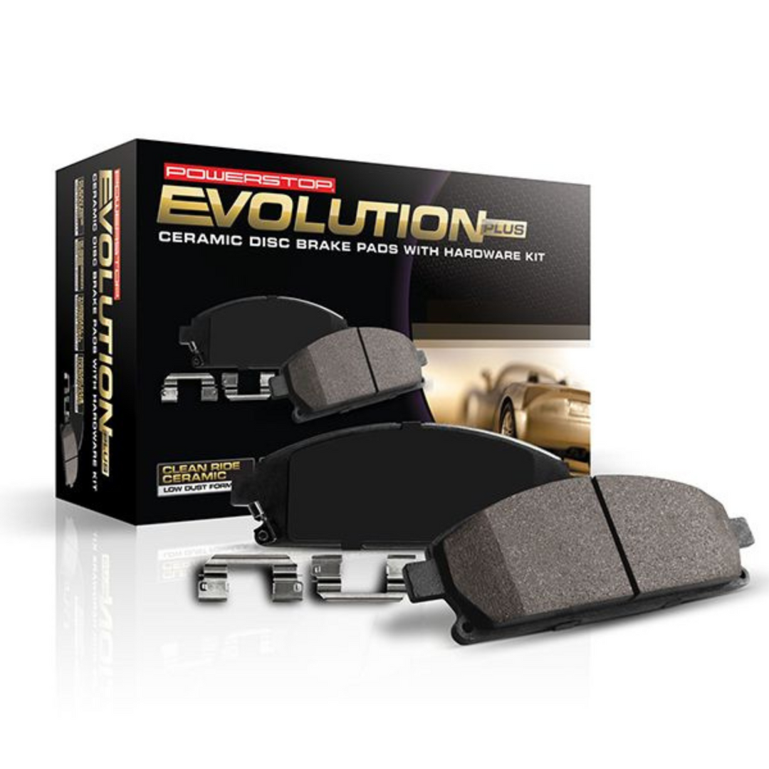 PowerStop C8 Base Corvette Stingray Z17 Evolution Ceramic Front Brake Pads w/Hardware