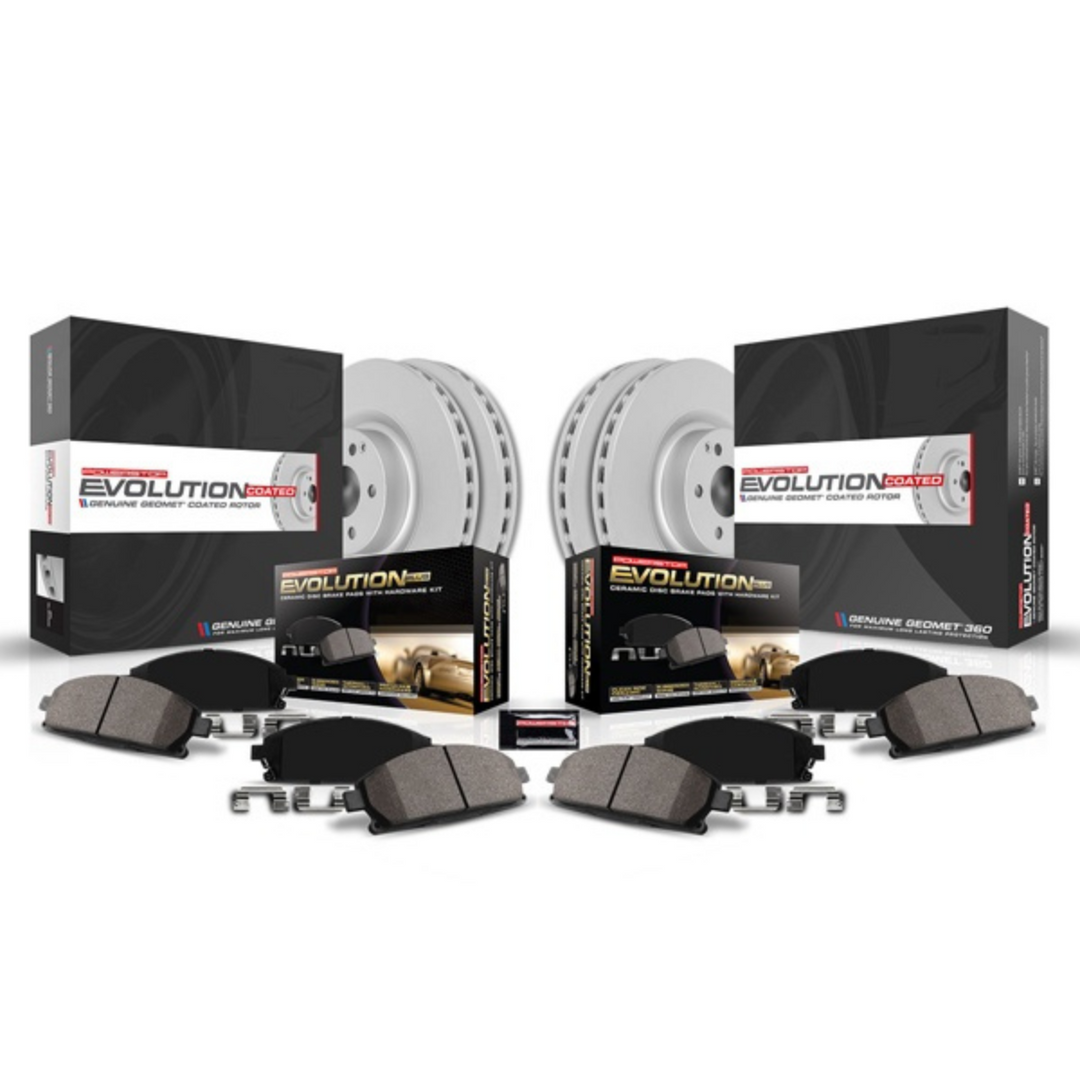 PowerStop C8 Base Corvette Stingray Z17 Evolution GEOMET Coated Rotor Brake Kit