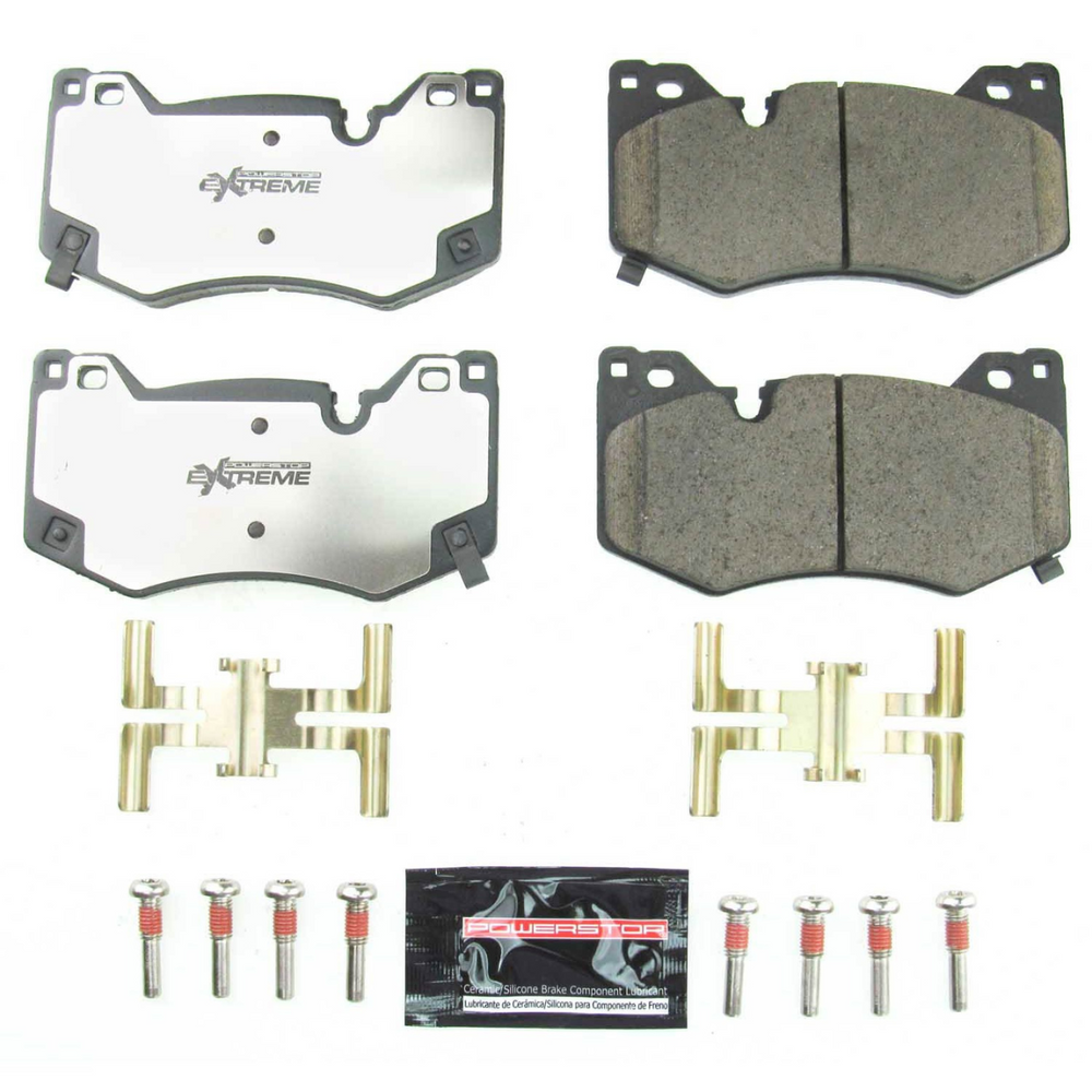 PowerStop C8 Z51 Corvette Stingray Z26 Extreme Street Front Brake Pads w/Hardware