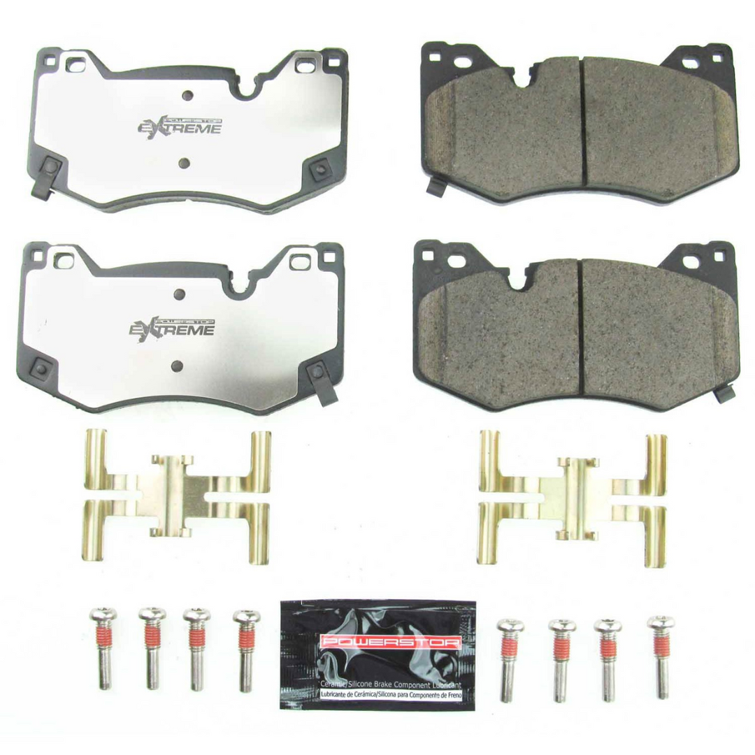 PowerStop C8 Z51 Corvette Stingray Z26 Extreme Street Front Brake Pads w/Hardware