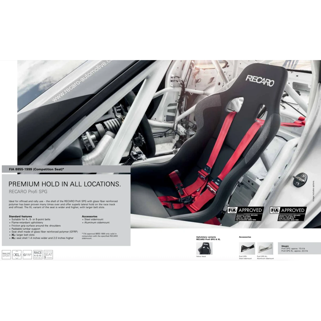 RECARO Profi SPG Racing Seat (FIA 8855-1999)