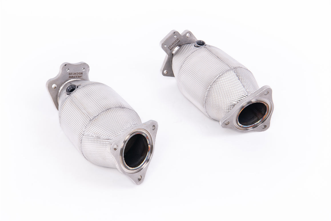 Milltek C8 Corvette Stingray Hi-Flow Sport Cats w/ Heat Wrap