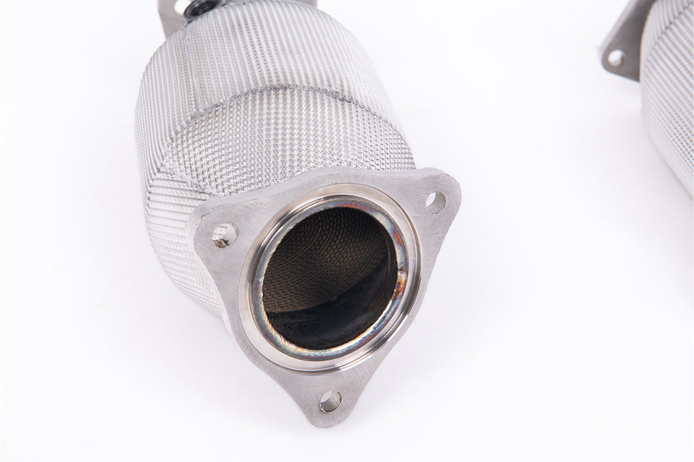 Milltek C8 Corvette Stingray Hi-Flow Sport Cats w/ Heat Wrap