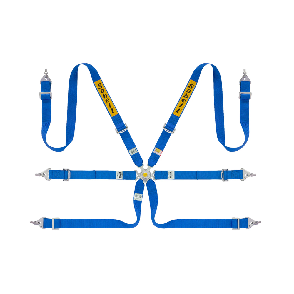 Sabelt 2x2 Steel Series 6-Point Racing Harness (2031 FIA Approval)