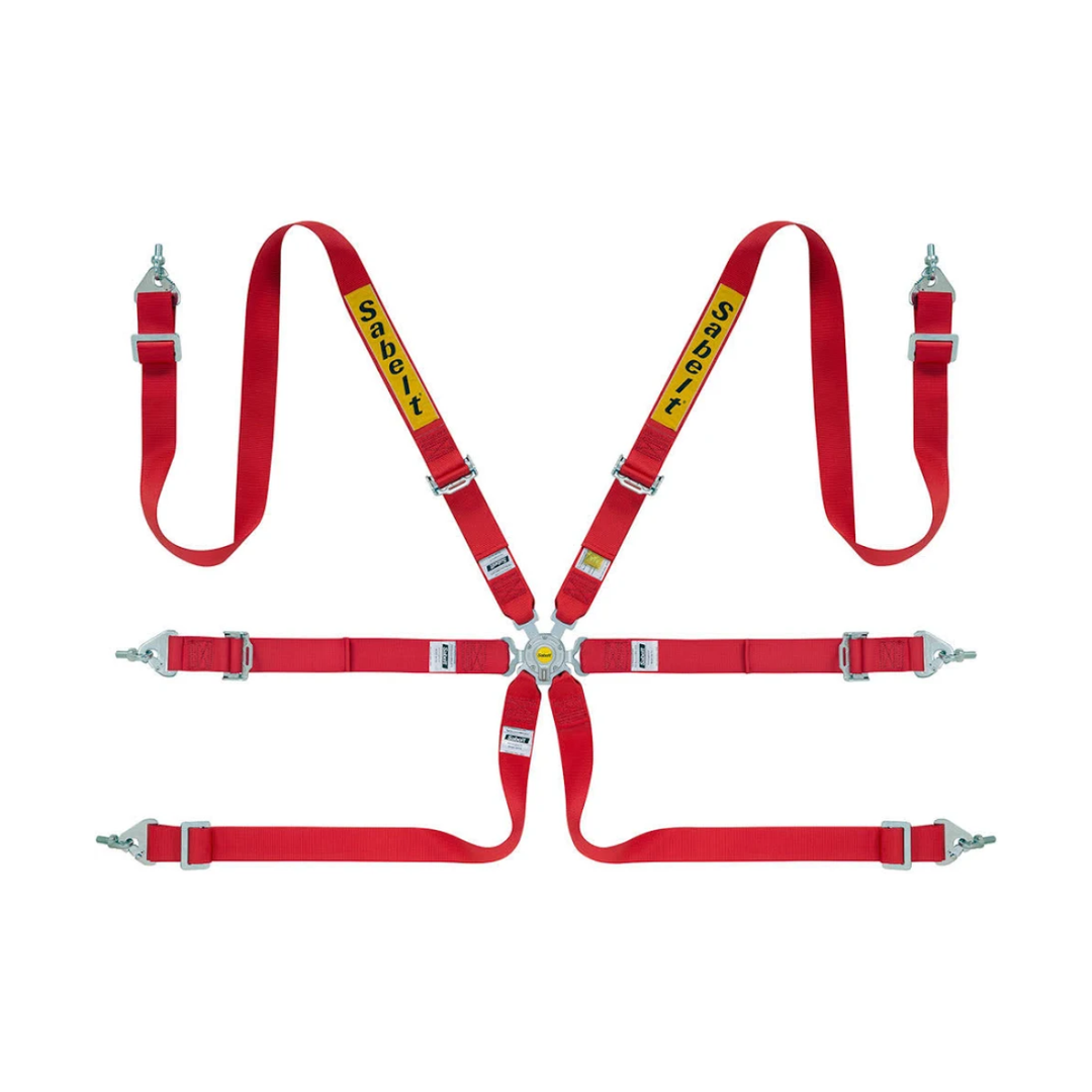 Sabelt 2x2 Steel Series 6-Point Racing Harness (2031 FIA Approval)