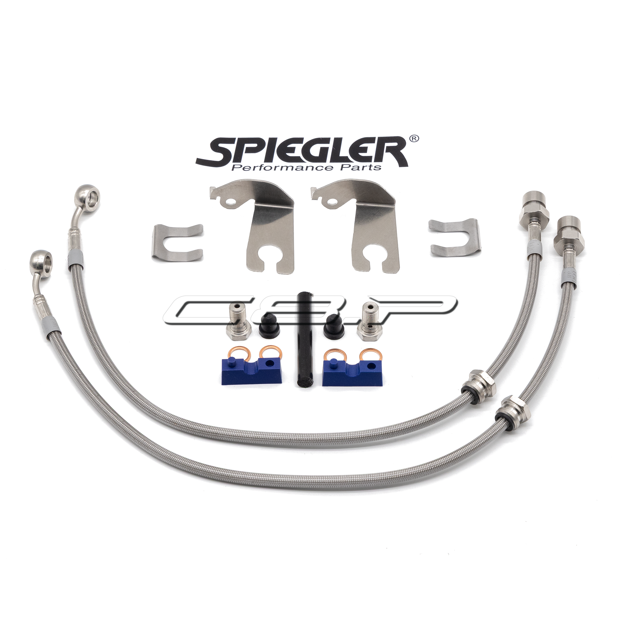 Spiegler C8 Corvette Z06 Stainless Brake Lines with Iron Discs