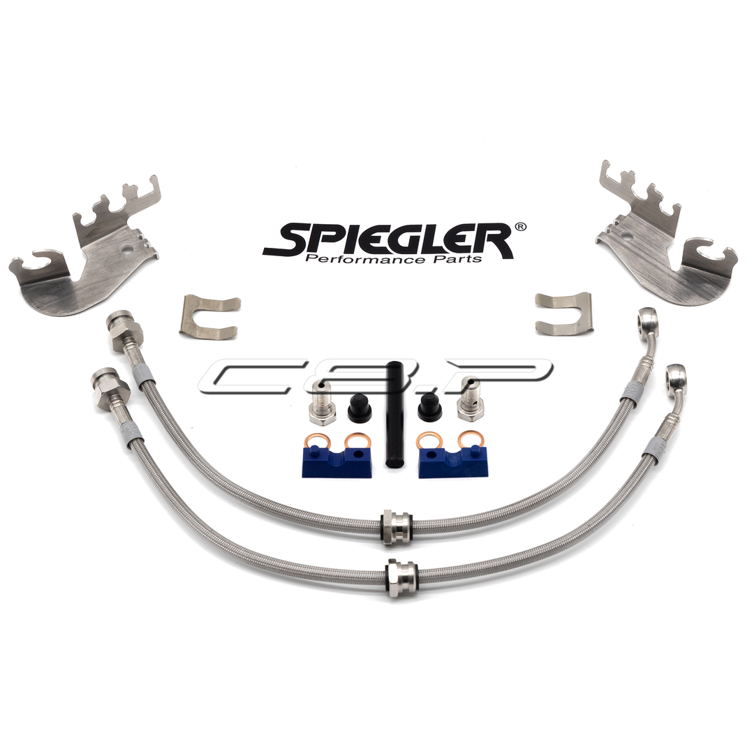 Spiegler C8 Corvette Z06 Stainless Brake Lines with Iron Discs 