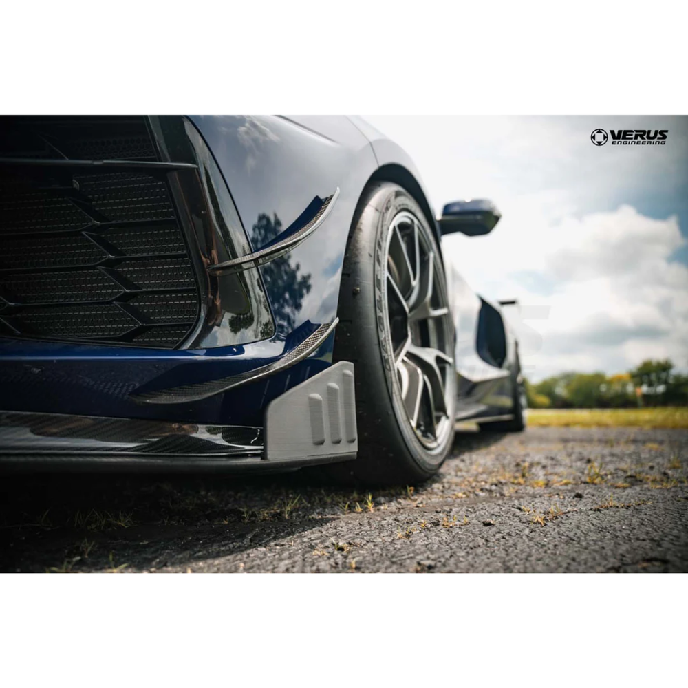 Verus Engineering C8 Corvette Stingray Front Splitter Endplates, WF Spec