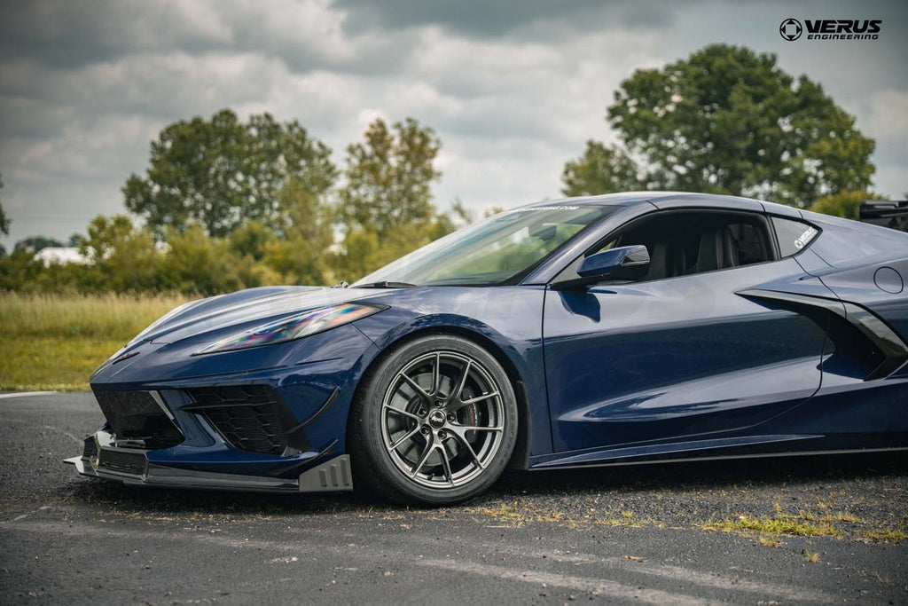 Verus Engineering C8 Corvette Stingray Front Splitter Kit, WF Spec