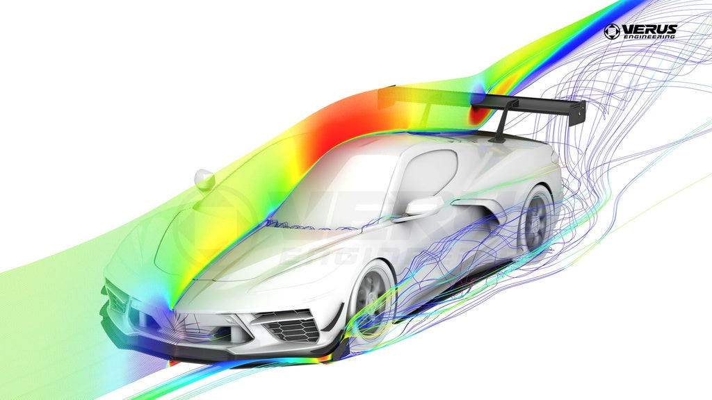 Verus Engineering C8 Corvette Stingray Front Splitter Kit, WF Spec