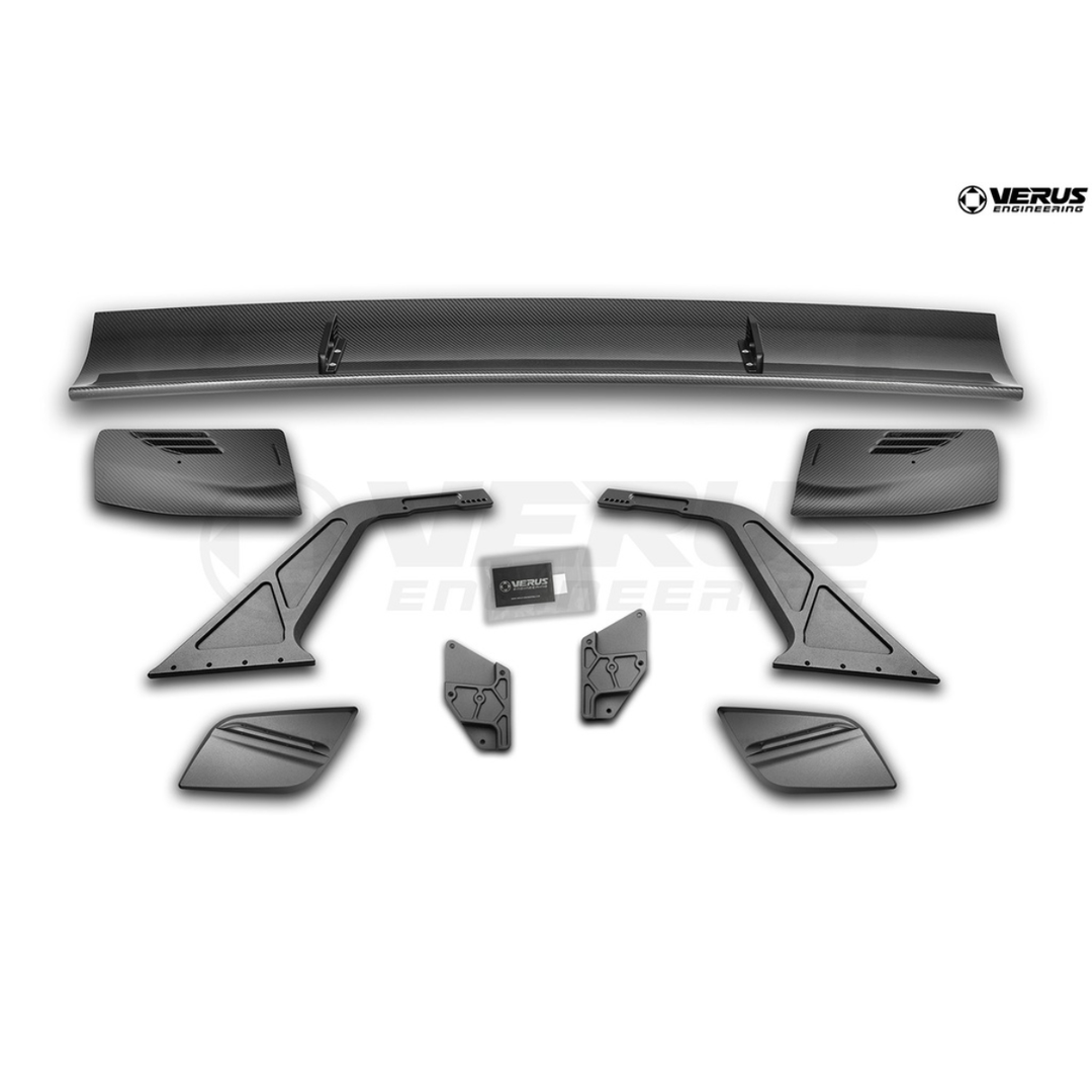 Verus Engineering C8 Corvette Stingray Swan Neck UCW Rear Wing Kit - Convertible ONLY