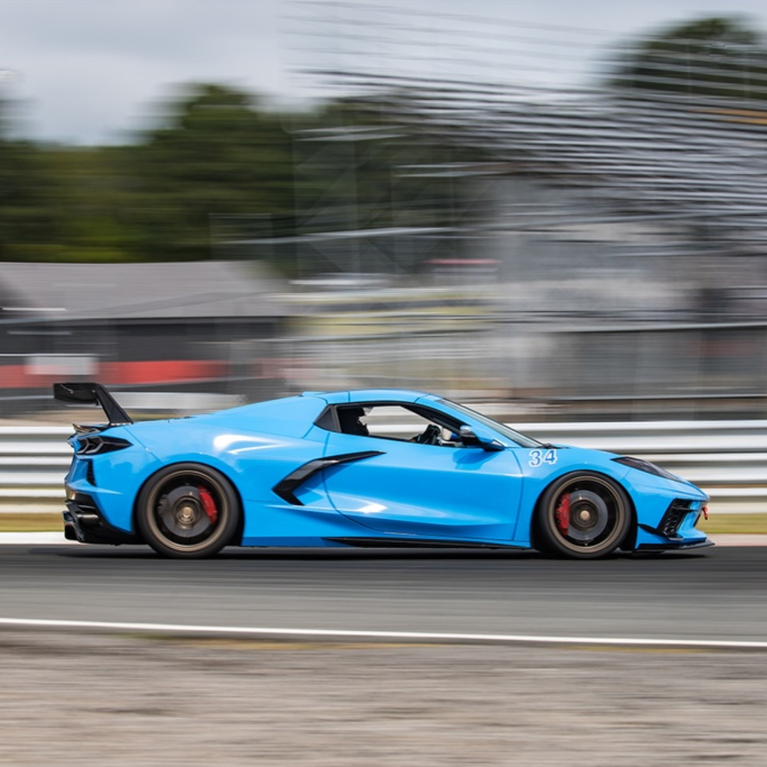 Verus Engineering C8 Corvette Stingray Swan Neck UCW Rear Wing Kit - Convertible ONLY