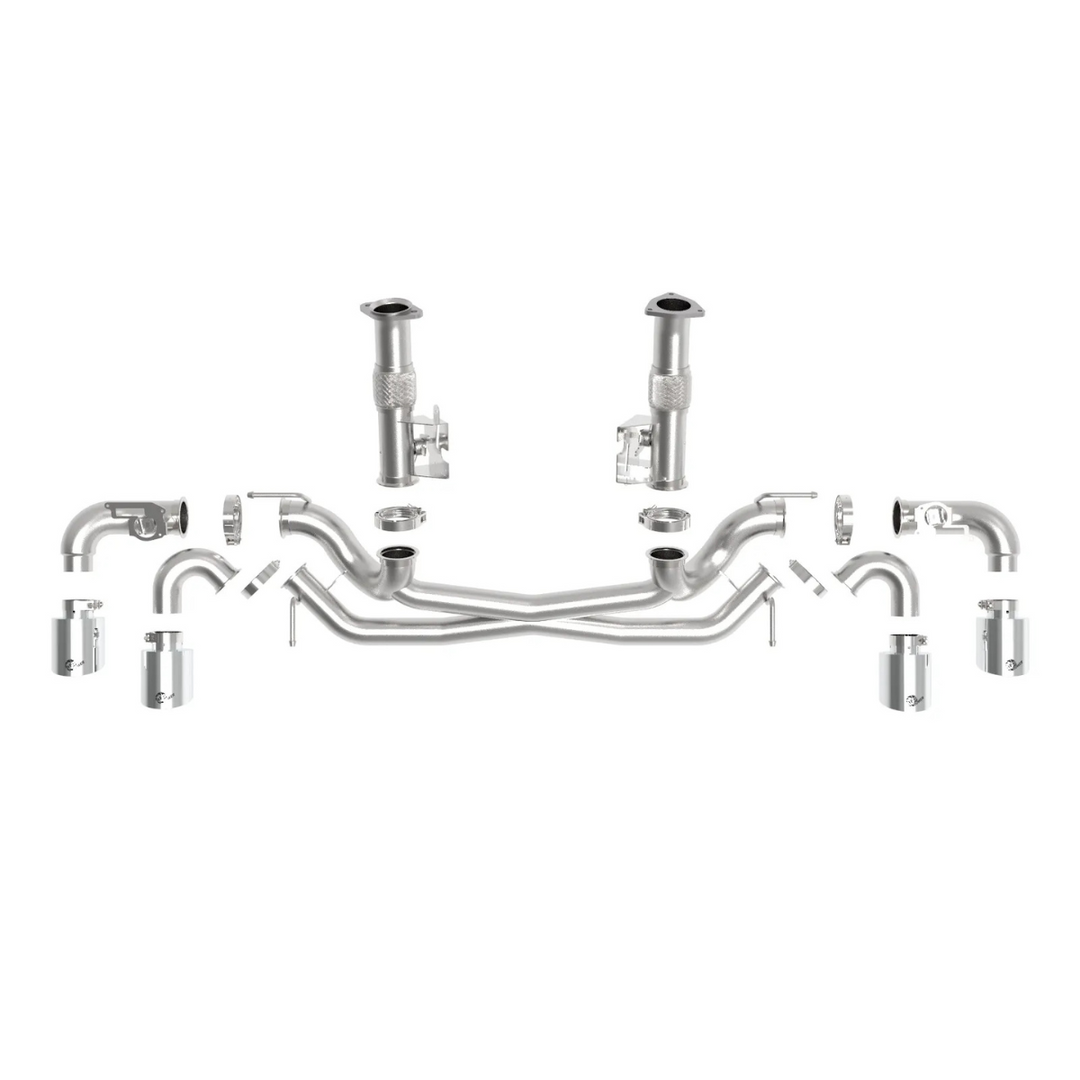 aFe C8 Base Corvette Stingray MACH Force-XP 3" to 2-1/2" 304SS Cat Back Exhaust System w/o Muffler11