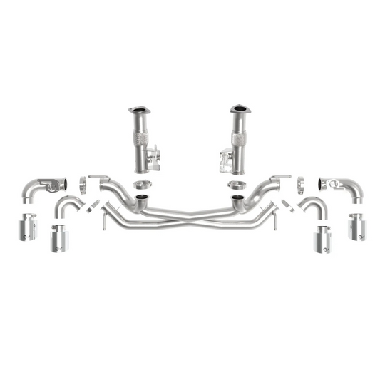 aFe C8 Base Corvette Stingray MACH Force-XP 3" to 2-1/2" 304SS Cat Back Exhaust System w/o Muffler11