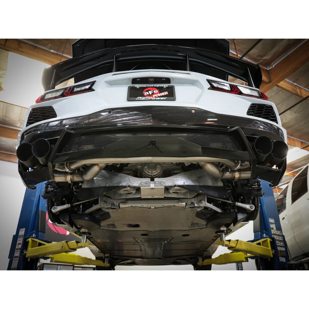 aFe C8 Base Corvette Stingray MACH Force-XP 3" to 2-1/2" 304SS Cat Back Exhaust System w/o Muffler2