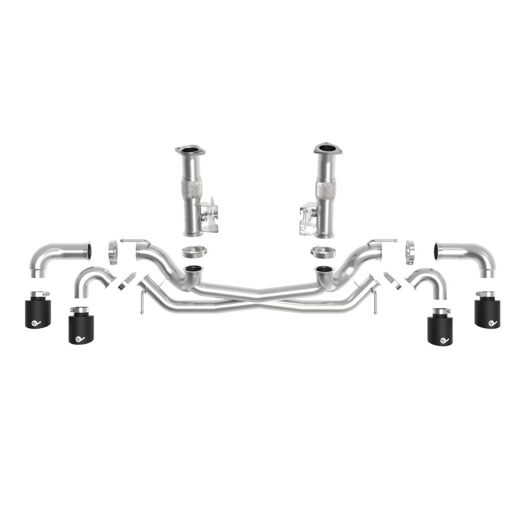 aFe C8 Base Corvette Stingray MACH Force-XP 3" to 2-1/2" 304SS Cat Back Exhaust System w/o Muffler21