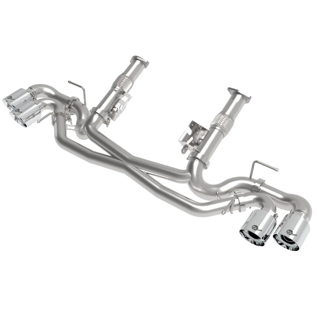 aFe C8 Base Corvette Stingray MACH Force-XP 3" to 2-1/2" 304SS Cat Back Exhaust System w/o Muffler24