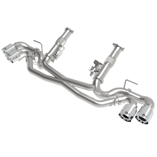 aFe C8 Base Corvette Stingray MACH Force-XP 3" to 2-1/2" 304SS Cat Back Exhaust System w/o Muffler24