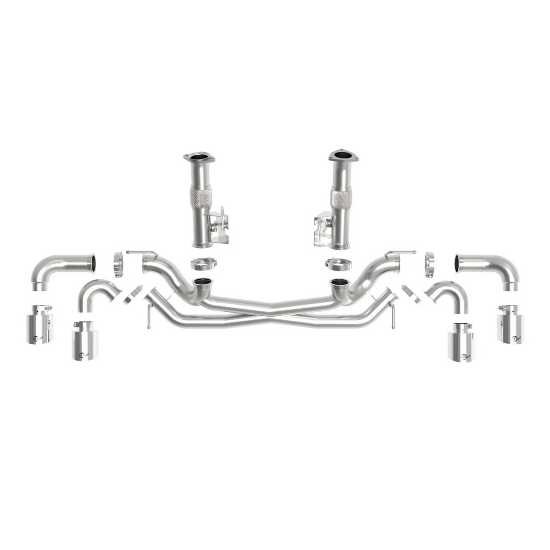 aFe C8 Base Corvette Stingray MACH Force-XP 3" to 2-1/2" 304SS Cat Back Exhaust System w/o Muffler25